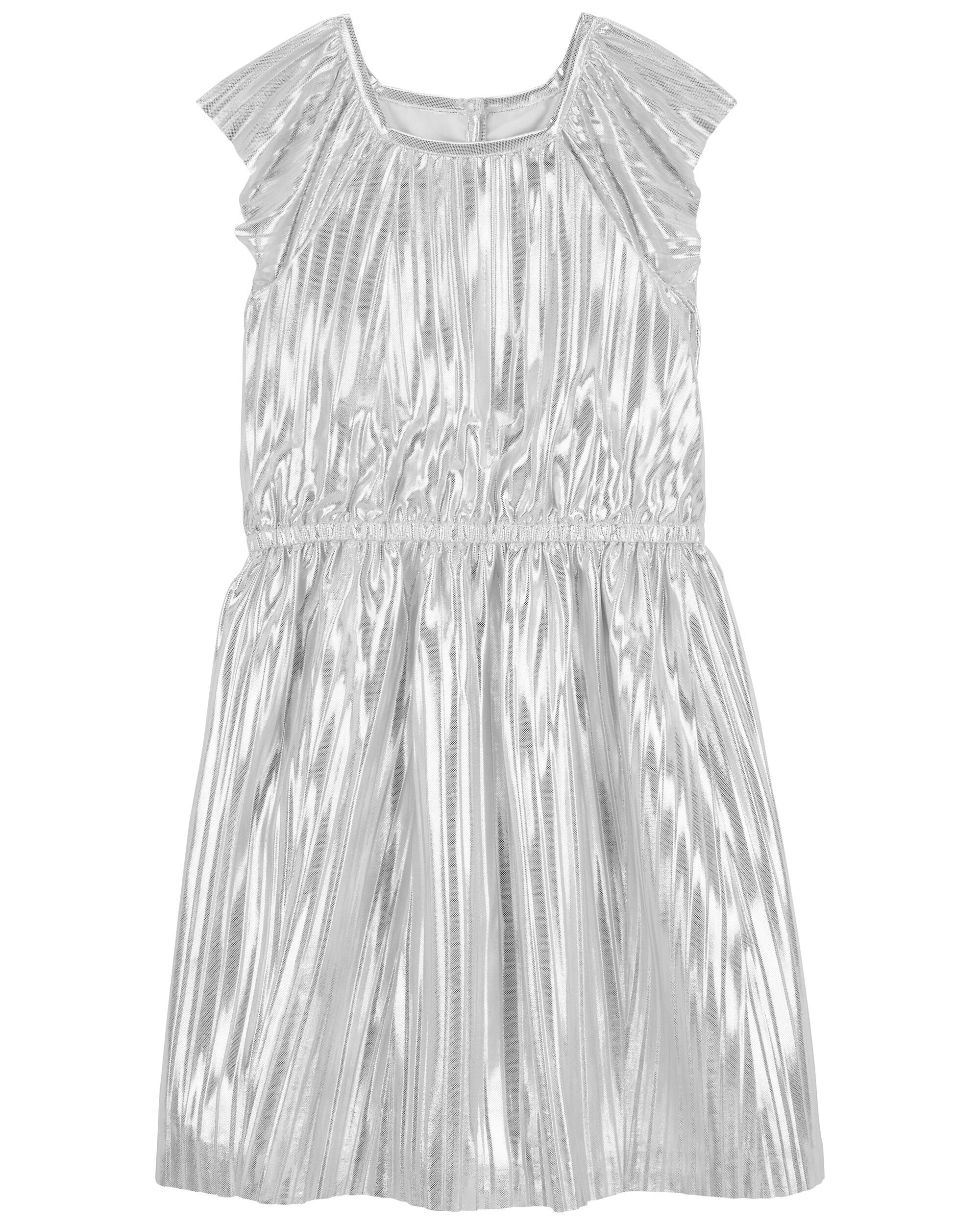 ワンピース laubeblanc flare pleats dress SilverGray Flare pleats Dress – L'AUBE BLANC