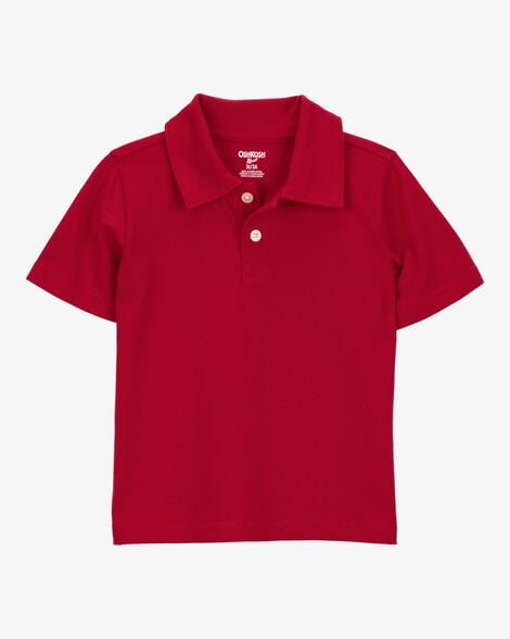 Product image 1 of Toddler Pique Uniform Polo Shirt - Red