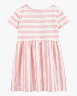 Product image 2 of Toddler Striped Short-Sleeve Dress- Pink