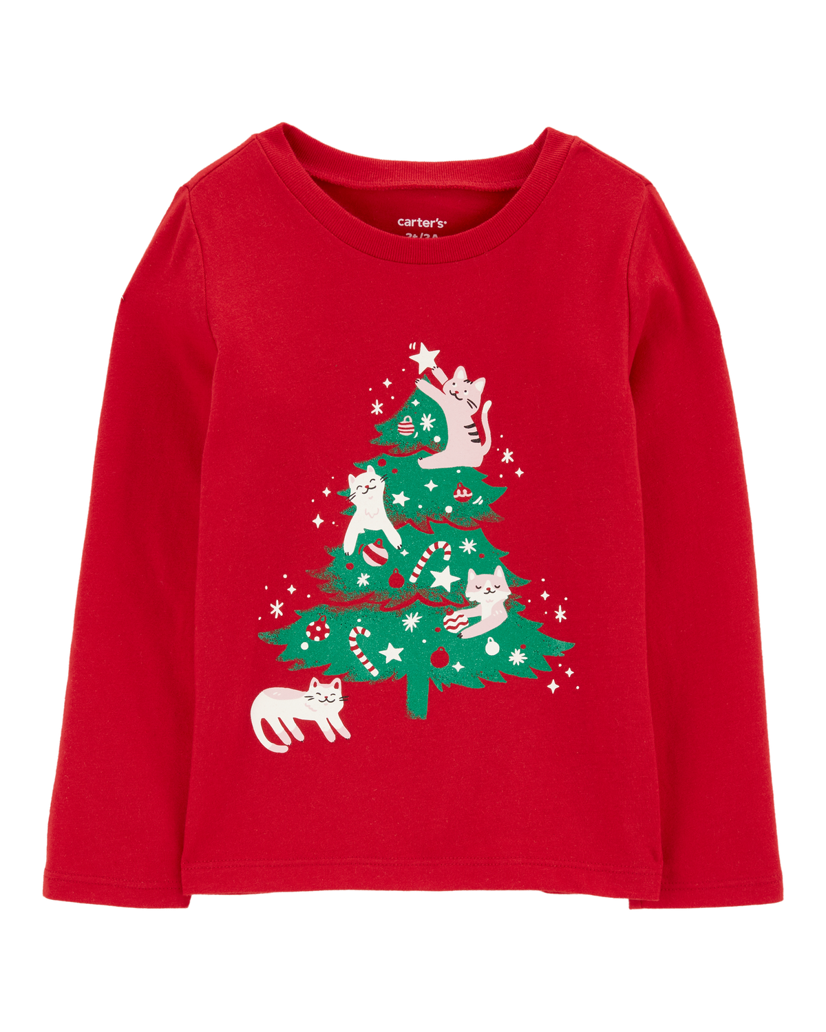 Toddler Christmas Tree Long-Sleeve Graphic Tee - Carter's