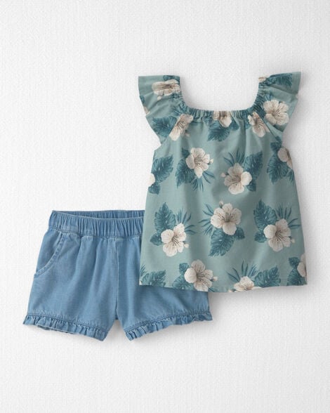 Chambray Shorts