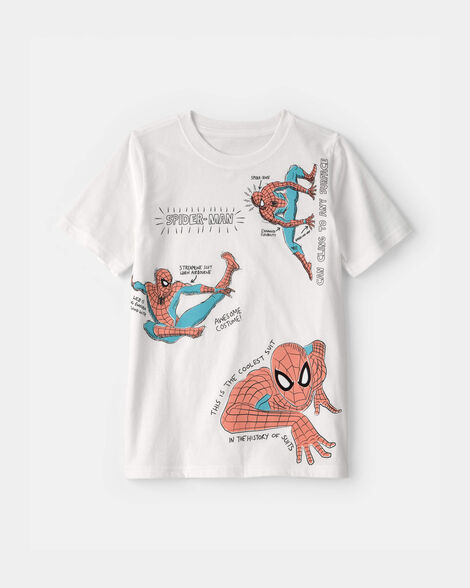 boys ©marvel spider-man graphic tee - white