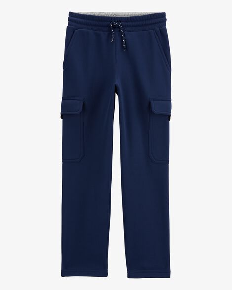  Product image 1 of Kid Solid Fleece Pants - Navy