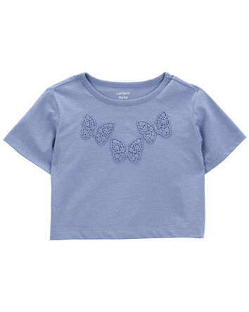 Toddler Butterfly Boxy-Fit Graphic Tee