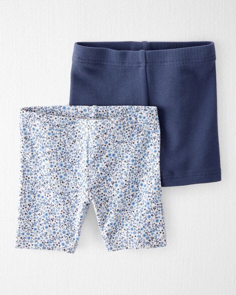 Product image 1 of Toddler 2-Pack Organic Cotton Ribbed Pedal  Shorts