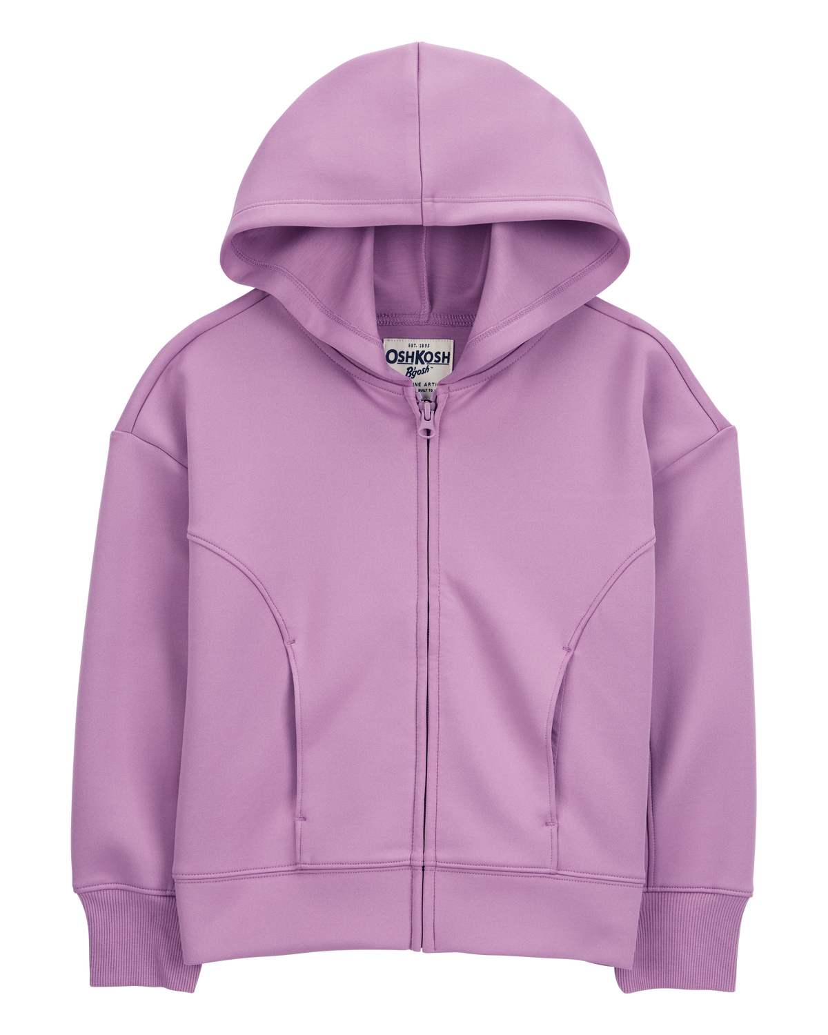 Kid Stretch Tech Zip-Up Hooded Jacket - Purple - OshKosh
