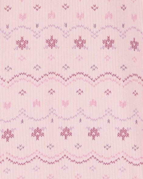 Product image 2 of Baby Fair Isle Knit Long-Sleeve Fashion Top - Pink