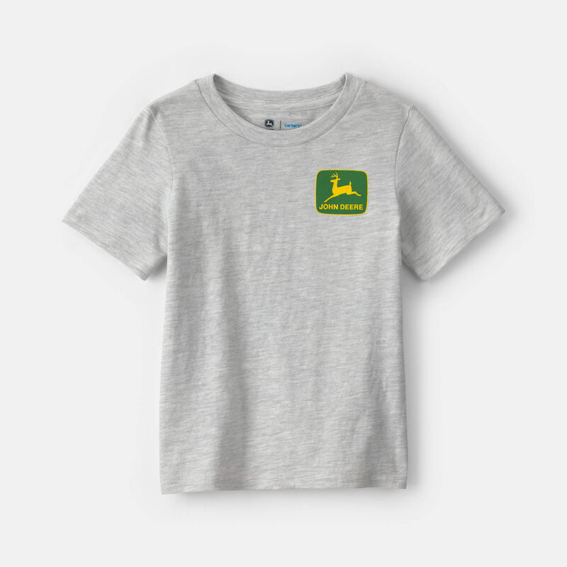 Toddler Boy John Deere Tractor Graphic Tee - Grey