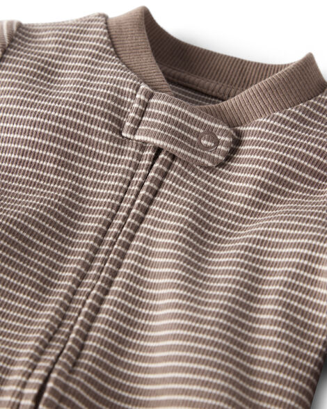 Product image 2 of Baby Organic Cotton Sleep & Play in Brown Stripes