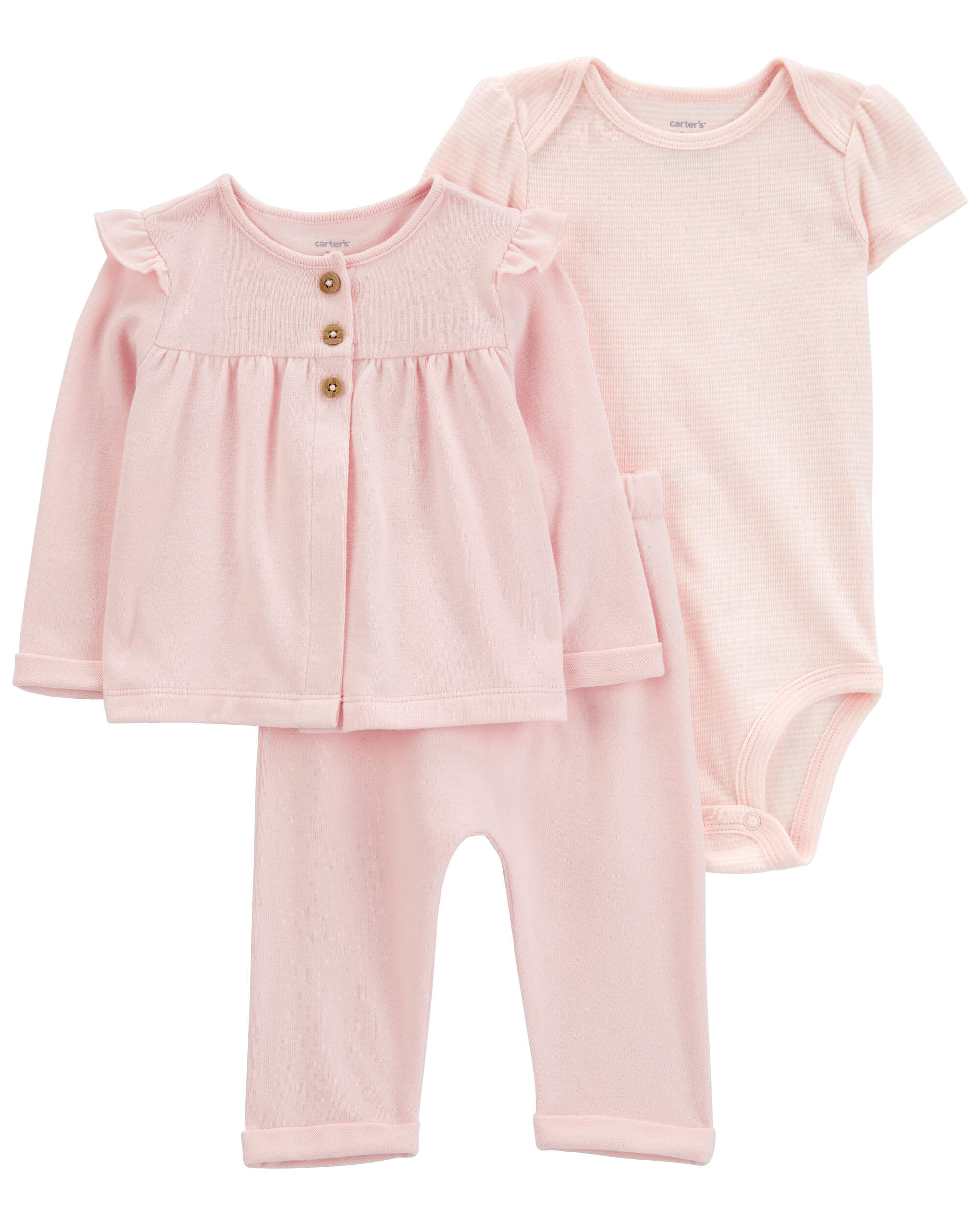 【期間限定特価】 Baby Carter's | Carter's - Set Side-Snap PurelySoft 3-Piece スカート