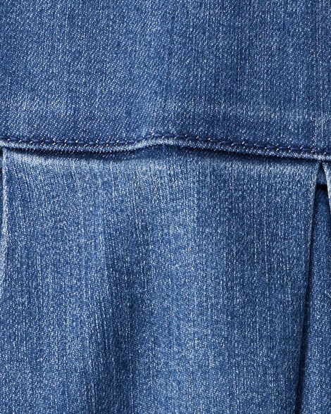 Product image 3 of Kid Pull-On Pleated Denim Skort - 70s Blue Wash