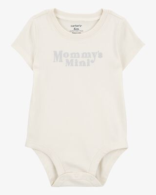 Product image 1 of Baby "Mommy's Mini" Short-Sleeve Bodysuit - Cream