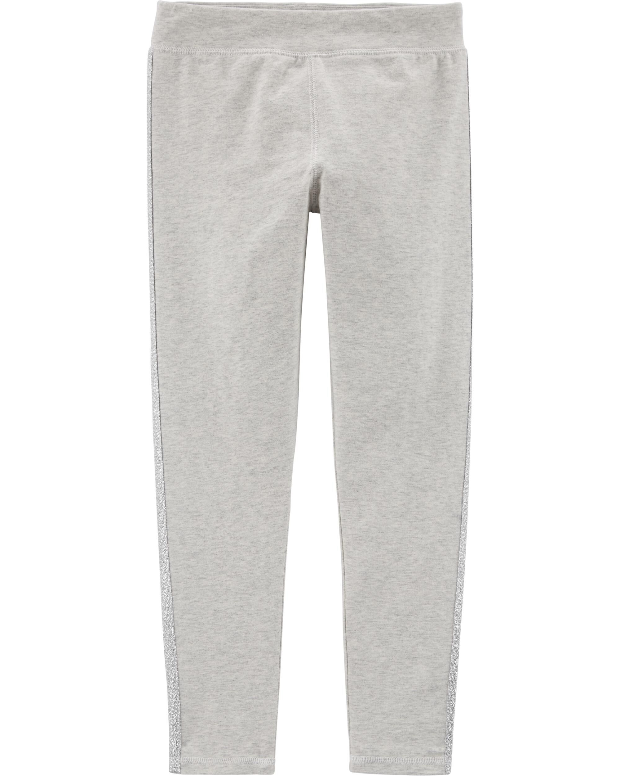 *CLEARANCE* Glitter Side Stripe Crop Active Leggings