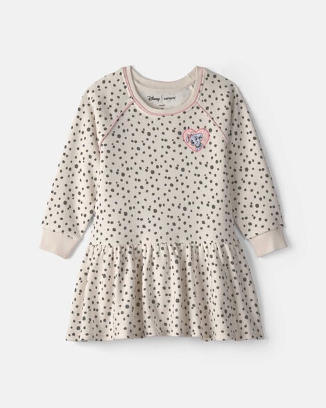 toddler girl disney© 101 dalmatians long-sleeve dress