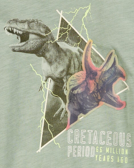  Product image 4 of Kid Dinosaur Foil Long-Sleeve Tee - Green