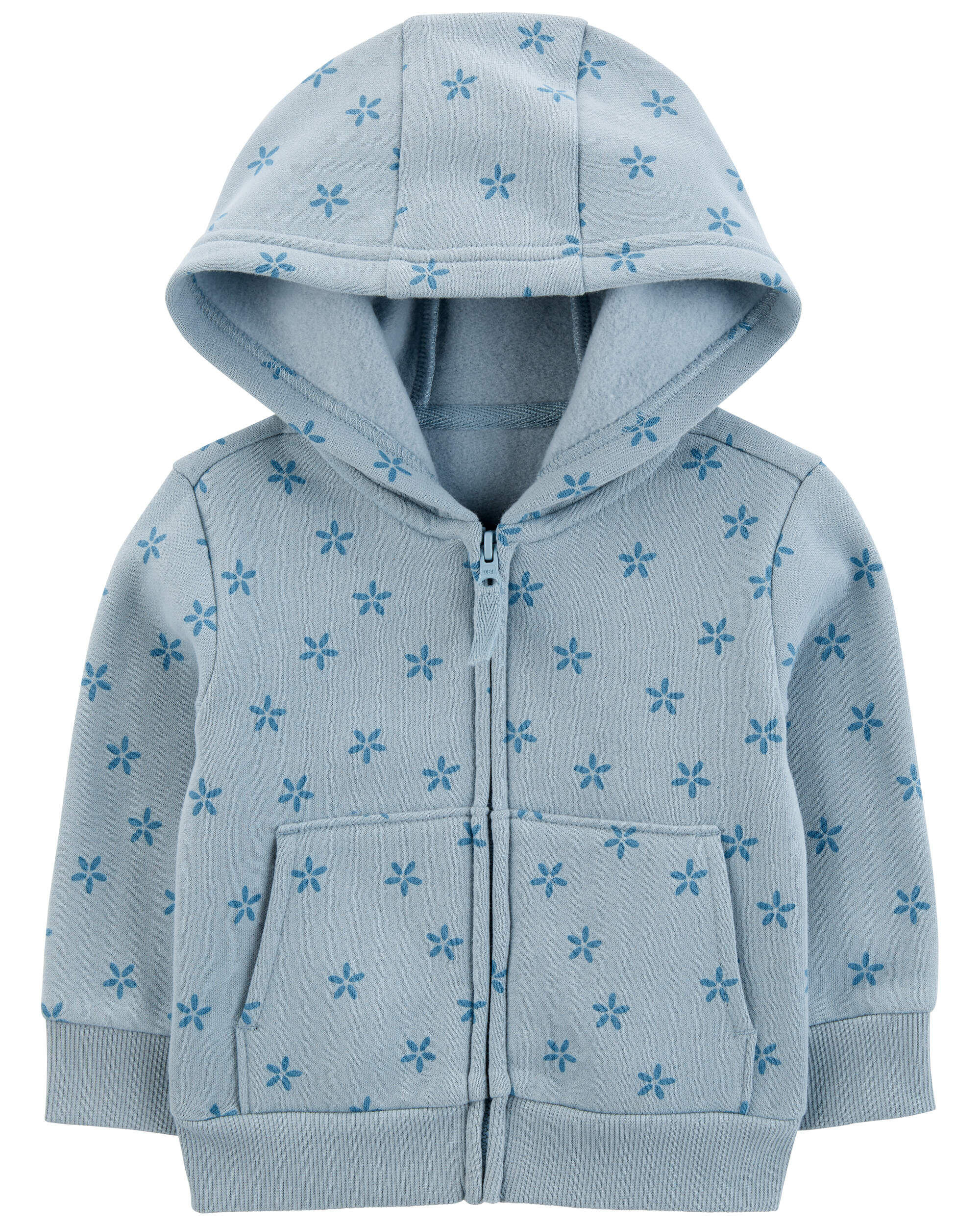 Baby Floral Zip-Up Fleece Hoodie - Carter's | Carter's