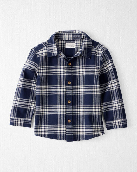 Product image 1 of Toddler Organic Cotton Button-Front Flannel Shirt