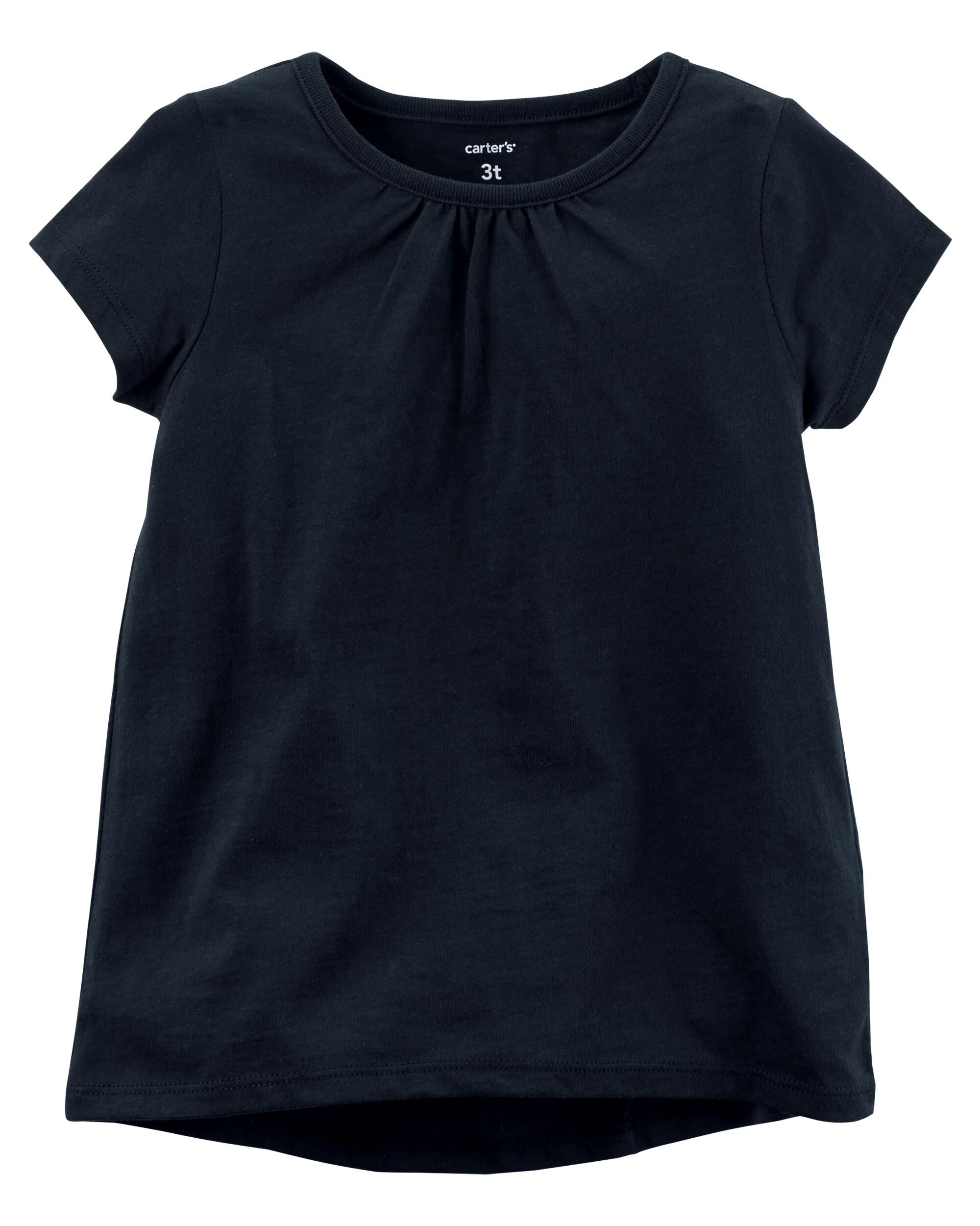 black basic tee