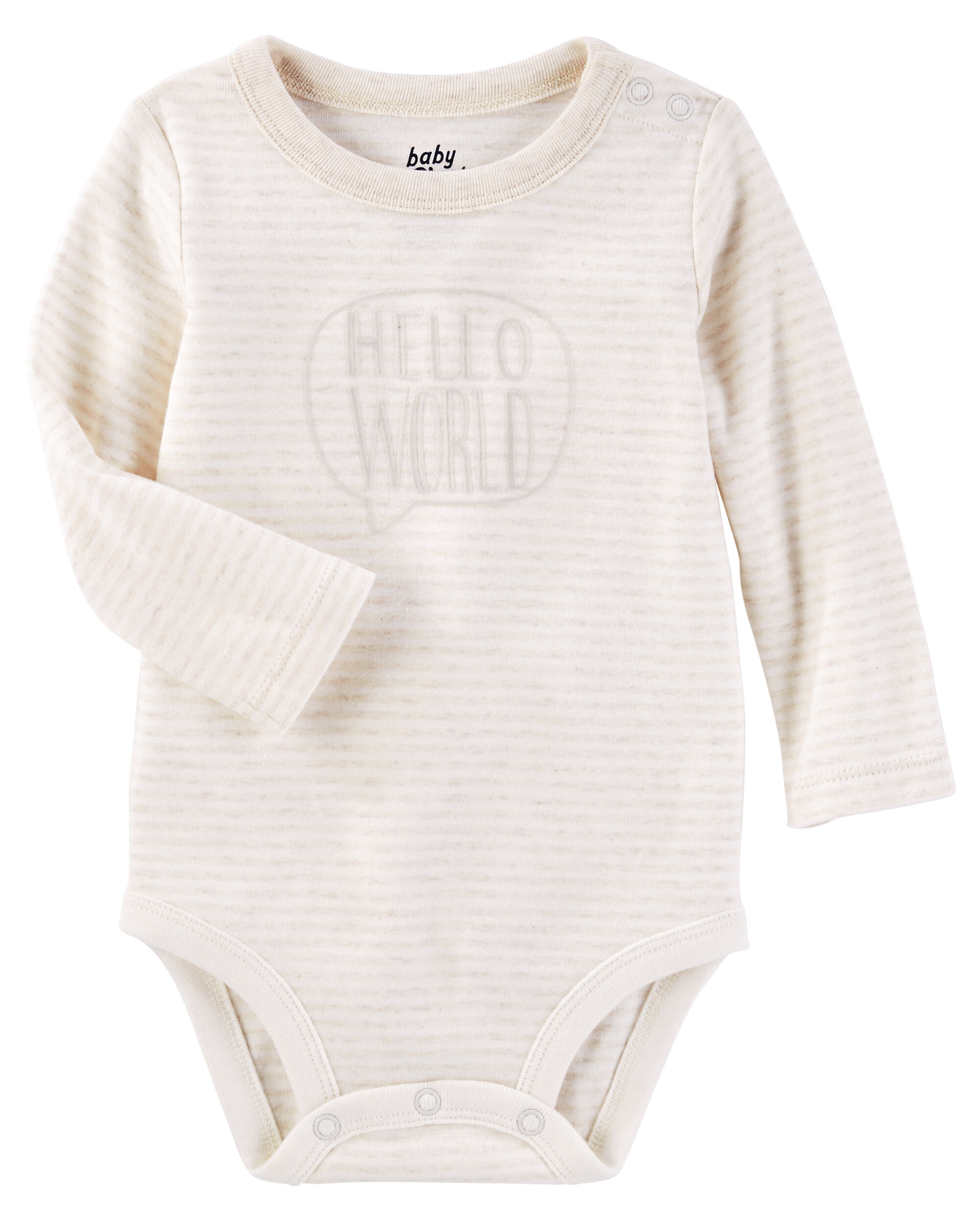 carter's hello world onesie