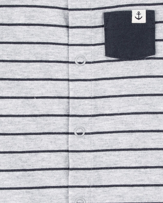 Product image 2 of Baby Striped Snap-Up Romper