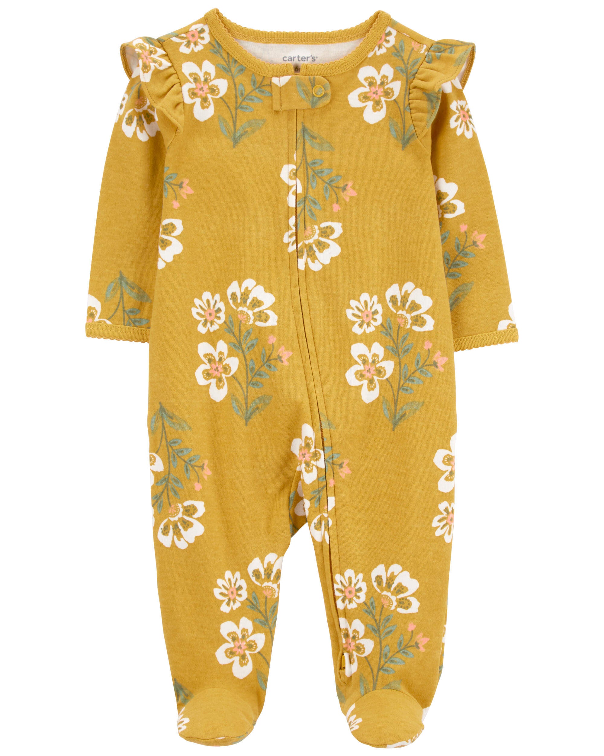 Baby Floral 2 Way Zip Cotton Sleep Play Pajamas Carter s Carter s