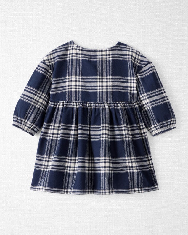 Product image 2 of Baby Girl Organic Cotton Flannel Dress 