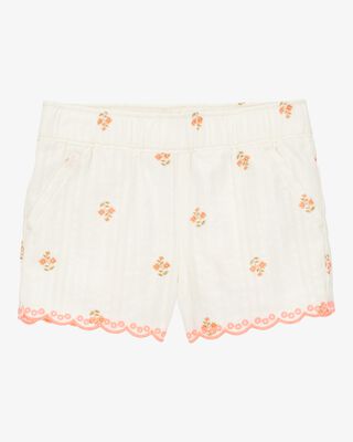 Product image 1 of Baby Floral Seersucker Shorts - Cream