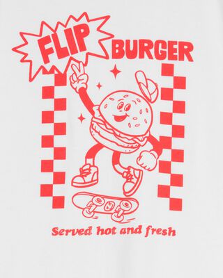 Product image 2 of Kid Burger Short-Sleeve Graphic Tee - White