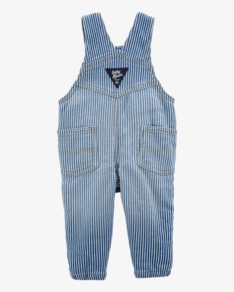  Product image 2 of Baby Knit-Like Denim Hickory Stripe Overalls