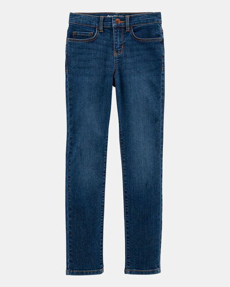 Kid Dark Blue Wash Super Skinny-Leg Jeans