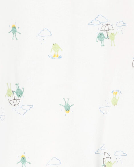  Product image 3 of Baby 2-Pack Frog 2-Way Zip Cotton Sleep & Play Pajamas
