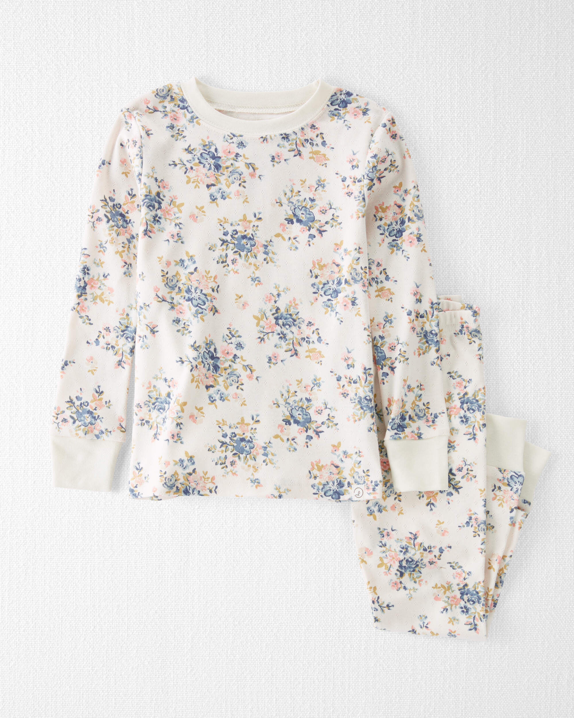 Little Planet Toddler Girls Girl Organic Cotton Pajamas Set Toddler Size 4T Vintage Floral Print 16$