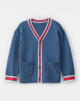 Product image 1 of Toddler Boy Long-Sleeve Cardigan - Navy Blue