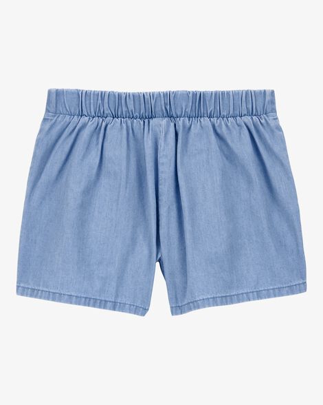 Product image 2 of Kid Chambray Pull-On Shorts - Blue