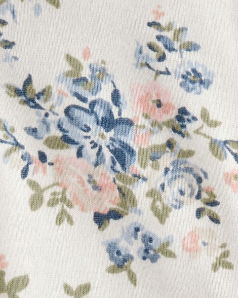  Product image 3 of Baby Organic Cotton Floral-Print Sleep & Play Pajamas