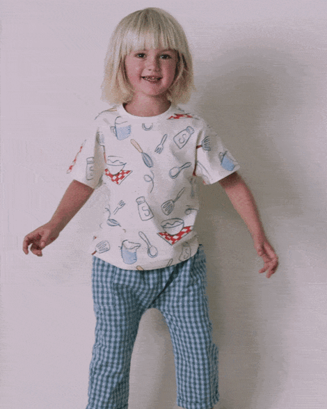Toddler Seersucker Playground Pant with Pockets - Blue