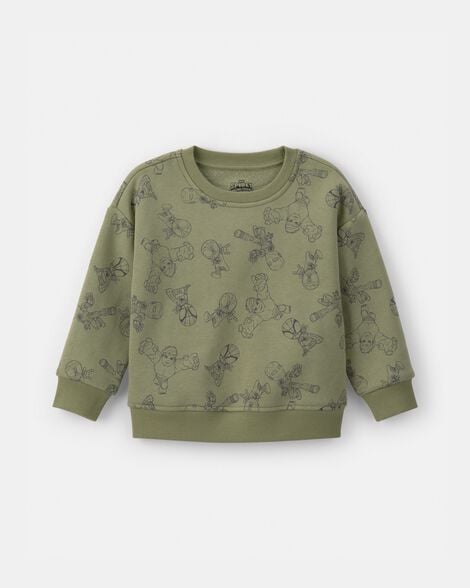 Toddler Boy ©Marvel Fleece Pullover Sweatshirt - Green