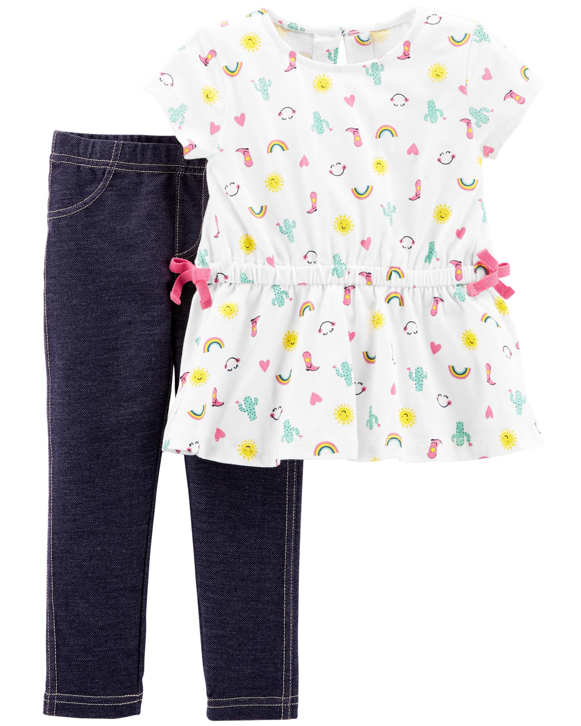 carter's rainbow leggings