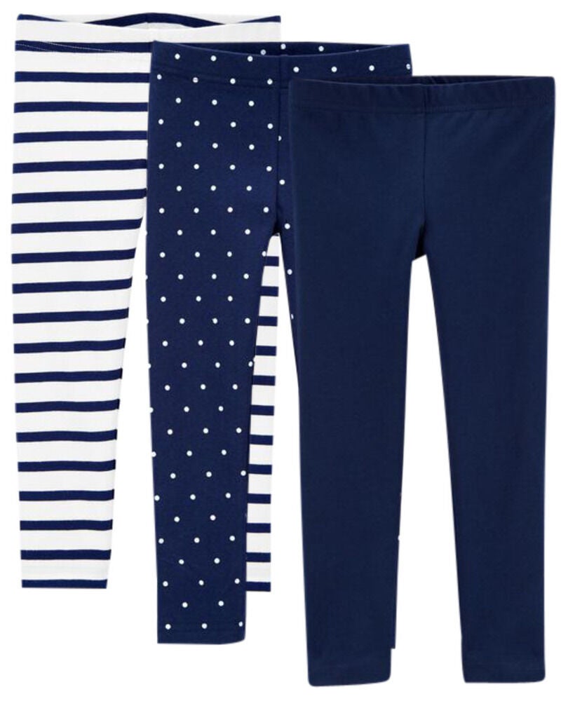Toddler girl navy leggings top