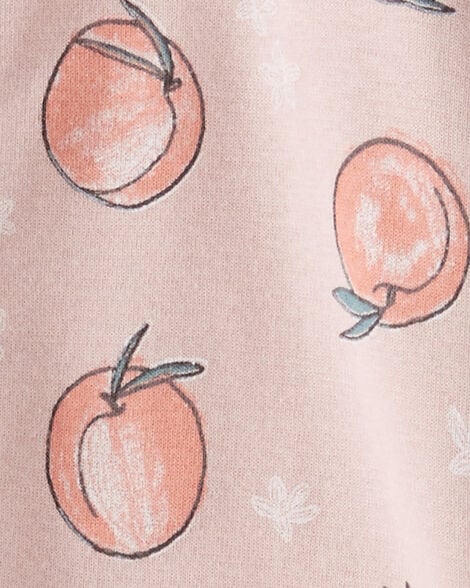 Product image 3 of Baby Organic Cotton Sleep & Play Pajamas in Peach Print