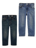 Bundle - Toddler 2-Pack Straight-Leg Jeans Set, Selected