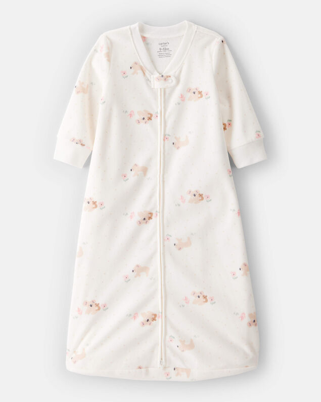 Product image 1 of Baby Koala Print Loose Fit Long-Sleeve Wearable Blanket - White