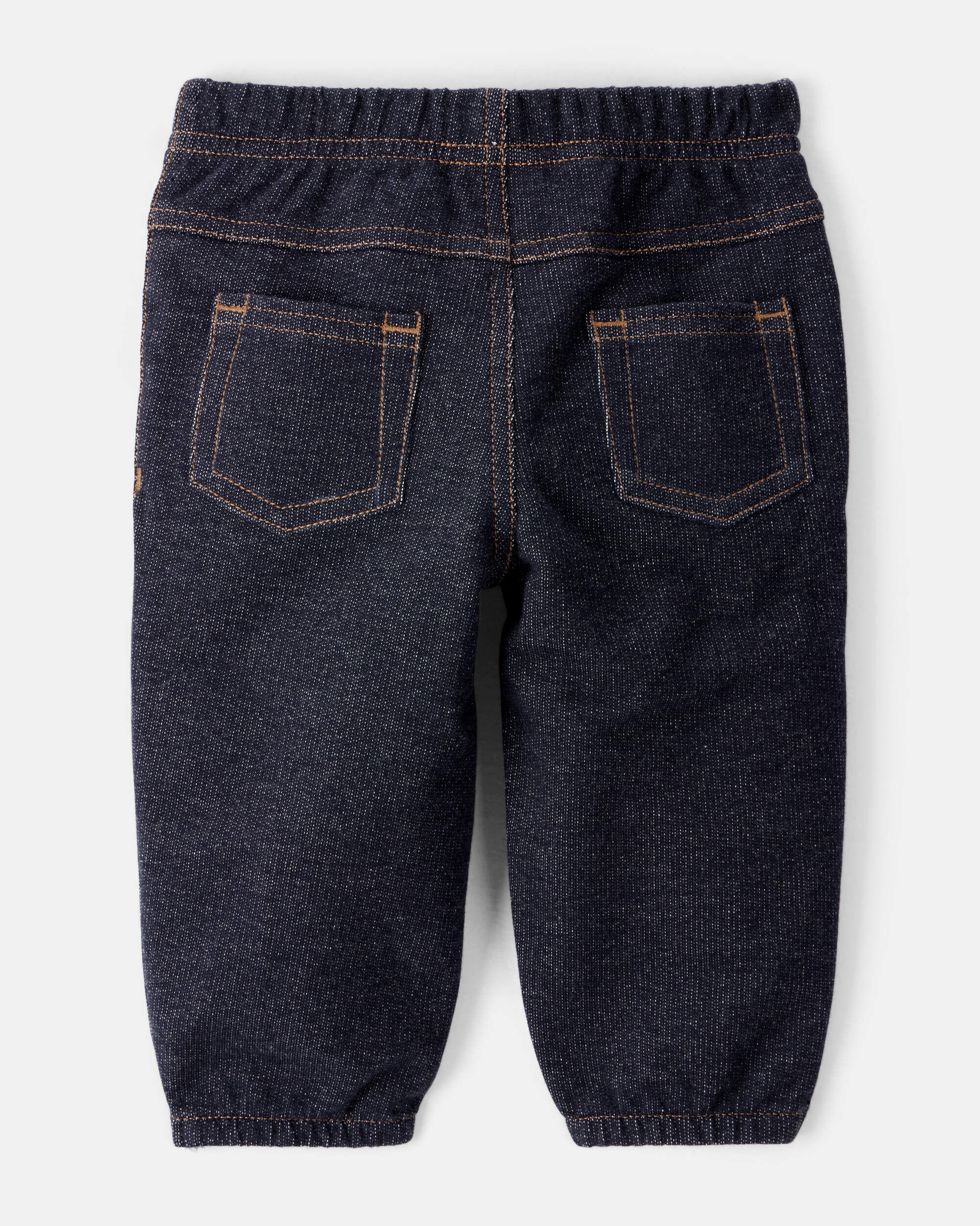 Baby Boy 3-Piece Long-Sleeve Bodysuit, Vest & Denim Pant Set