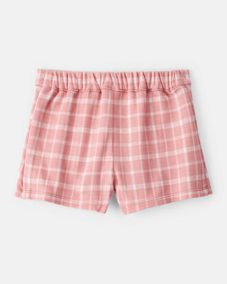 Product image 2 of Baby Girl Plaid Print Knit Skort - Pink