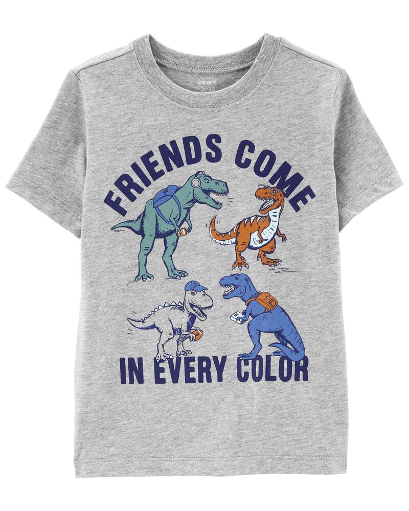 Heather Toddler Dinosaur Friends Jersey Tee | carters.com