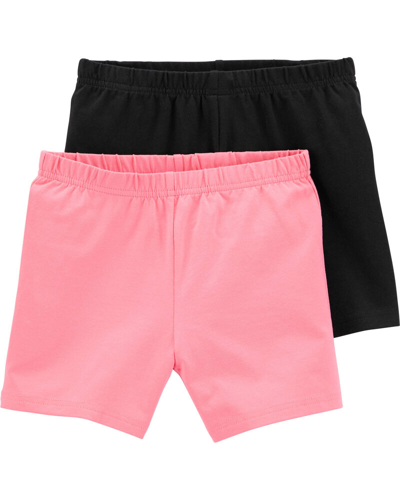 Black/Pink Kid 2Pack Tumbling Shorts