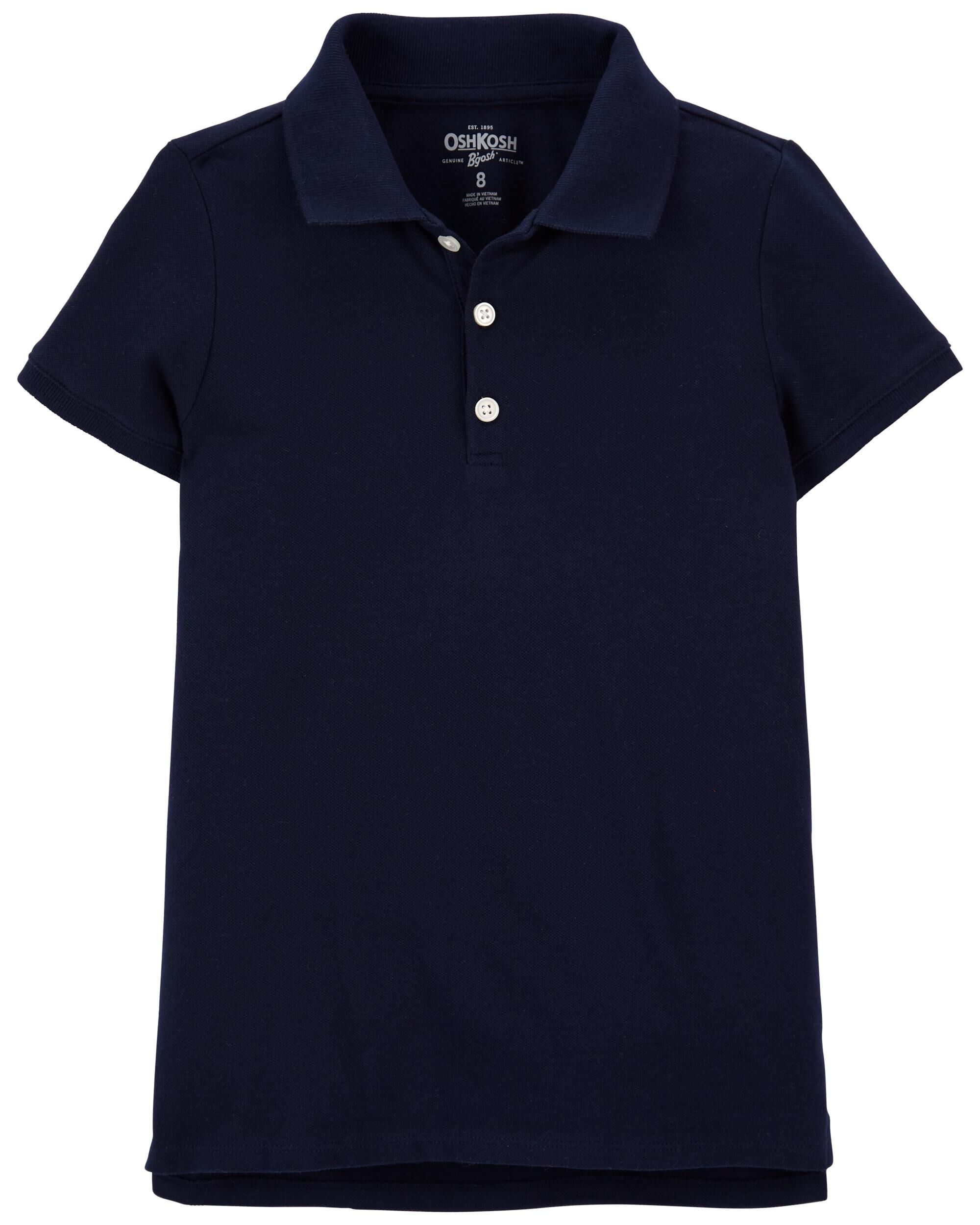 Girls Pique Cotton Uniform Polo