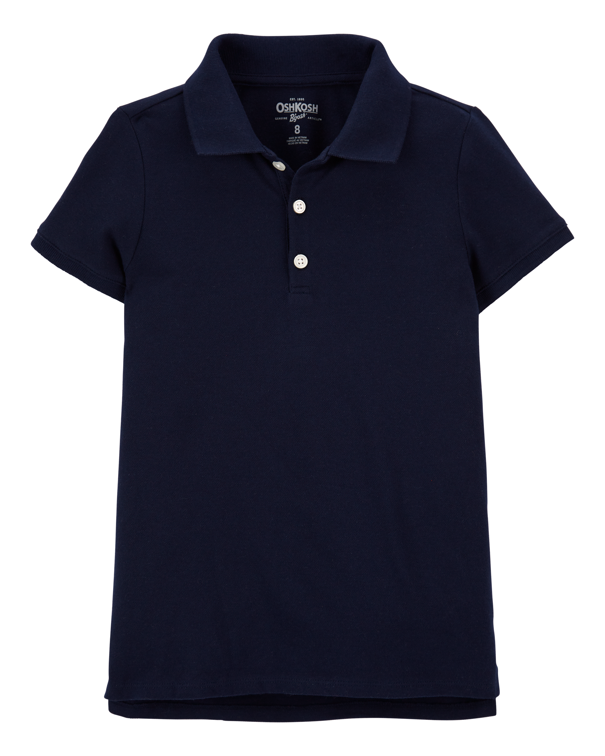Girls Pique Cotton Uniform Polo