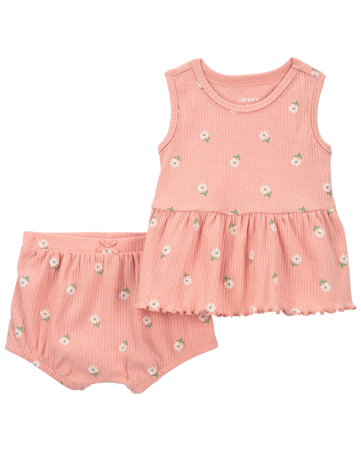 Baby 2Piece Floral Ribbed Outfit Set Carter's Carter's