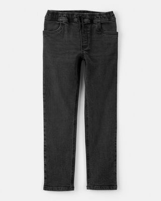 Product image 1 of Boys Tapered Denim Jeans - Black